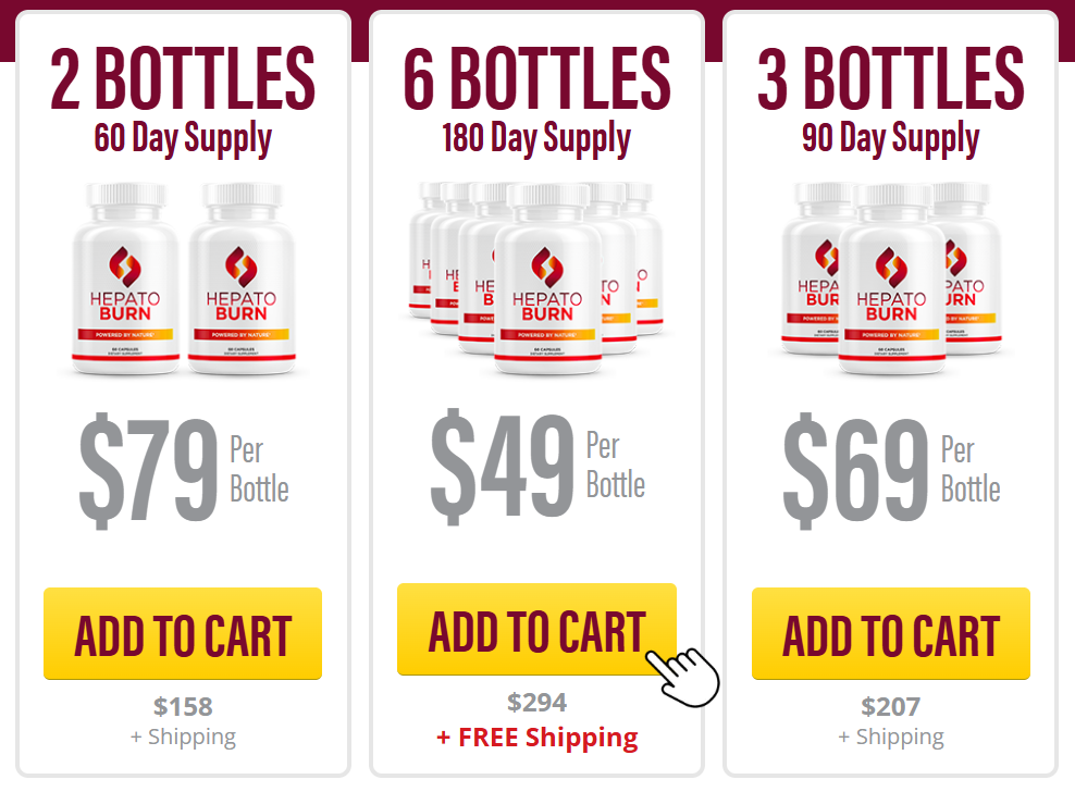 HepatoBurn price table